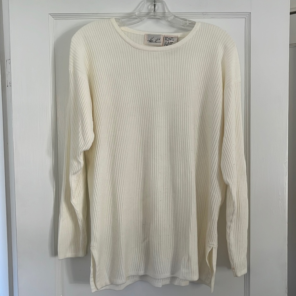 Ivory Ivory tunic-style top from Kathie Lee ladies size large